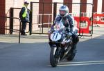 Roy Lawrence at the TT Grandstand, Douglas.