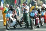 Alec Whitwell (number 28) at Start Line, Douglas.