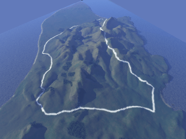 3D Mountain Circuit North Map