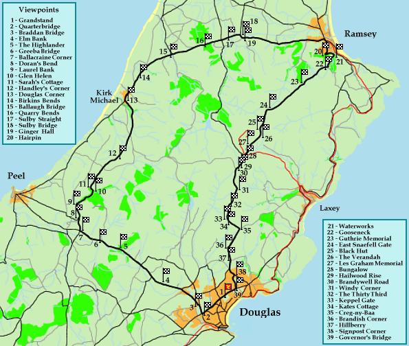 Mountain Circuit (Course) Map