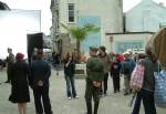 Filming of Island at War in Castletown Centre