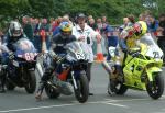 Mark Castle at the TT Grandstand, Douglas.