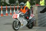 Jules Ray during practice, leaving the Grandstand, Douglas.