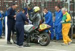 Mike Noble in the pits, Douglas.