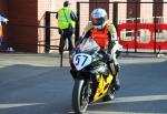 Jeremy Toye at the TT Grandstand, Douglas.