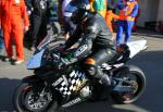 Ian Armstrong at the TT Grandstand, Douglas.