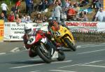Jason Griffiths (number 8) at Quarterbridge, Douglas.
