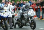 Fabrice Miguet at the TT Grandstand.