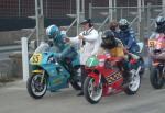 Jonathon Cutts (65) during practice, leaving the Grandstand, Douglas.