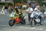 John Harrison (86) during practice, leaving the Grandstand, Douglas.