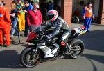 Chris Palmer at the TT Grandstand, Douglas.