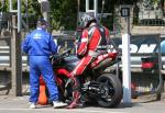 Martin Hamberg in the pits, Douglas.