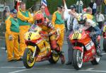 Tom Clucas (number 9) at Start Line, Douglas.