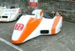 Ian Salter/Deborah Salter's sidecar at the TT Grandstand, Douglas.