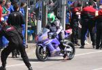 Richard Britton in the pits, Douglas.