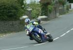 Alan Jackson approaching Sulby Bridge.