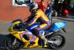 Thomas Schonfelder at the TT Grandstand, Douglas.