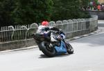 Craig Atkinson approaching Braddan Bridge.