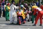 Carl Rennie leaving the Start Line, Douglas.