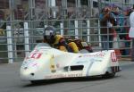 Andrew Thompson/Steve Harpham at the TT Grandstand, Douglas.