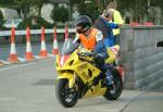 Derek Brien during practice, leaving the Grandstand.