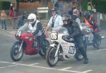 Reiner Trockel (106) during practice, leaving the Grandstand, Douglas.