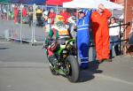 Ian Lougher at the TT Grandstand, Douglas.