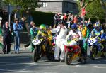 Chris McGahan (75) at the TT Grandstand, Douglas.