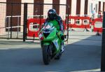 Carl Rennie at the TT Grandstand, Douglas.