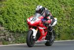 Michael Dunlop leaving Tower Bends, Ramsey.