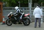 David Castle at the TT Grandstand, Douglas.
