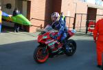 Emmanuel Cheron at the TT Grandstand, Douglas.