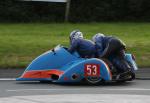 Andy King/Steven Pooley at Signpost Corner, Onchan.