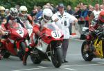 Alan (Bud) Jackson at the TT Grandstand.