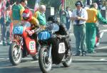 Peter Lockwood (number 70) leaving Start Line, Douglas.