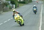 David Bell approaching Sulby Bridge.