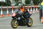 Mark Lane during practice, leaving the Grandstand, Douglas.