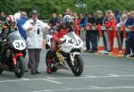 Jon Vincent at the TT Grandstand, Douglas.