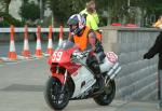 Richie Ellis during practice, leaving the Grandstand, Douglas.