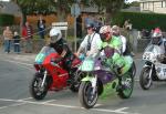 David Clarke (105) during practice, leaving the Grandstand, Douglas.