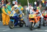 Richard Mooney (number 35) at Start Line, Douglas.