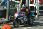 Fabrice Miguet entering the Pits, Douglas.