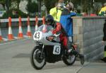 Geoff Sawyer (43) at the Practice Start Line, Douglas.