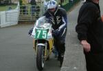 Richard Hawkins at the TT Grandstand, Douglas.