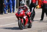 Jason Griffiths leaving the pits, Douglas.