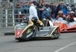 Dave Molyneux/Daniel Sayle at the TT Grandstand, Douglas.