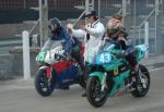 Stephen Smith (15) at the Practice Start Line, Douglas.