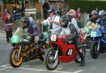 Meredydd Owen (48) during practice, leaving the Grandstand, Douglas.