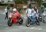 Bernie Wright leaving the Practice Start Line, Douglas.