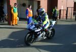 John Crellin at the TT Grandstand, Douglas.